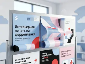 Интерьерная печать на ферропленке в Москве
