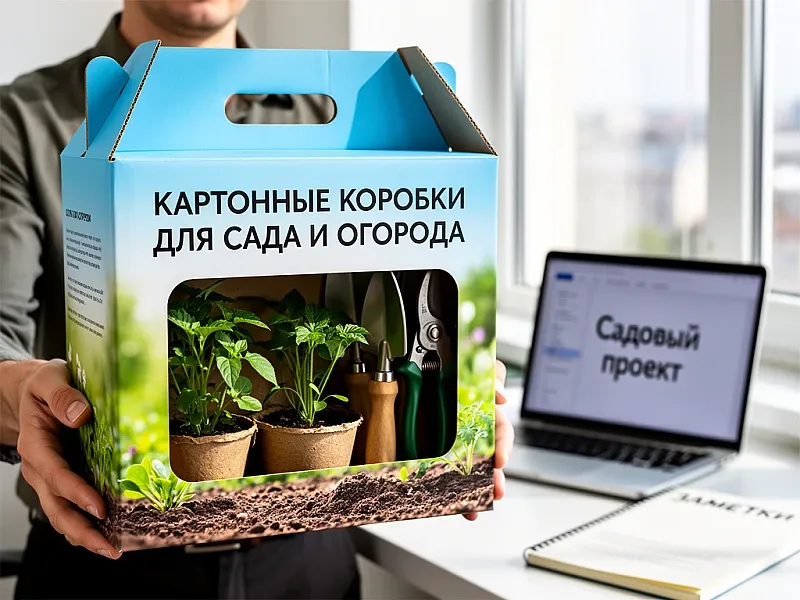 заказать Картонные коробки для сада и огорода