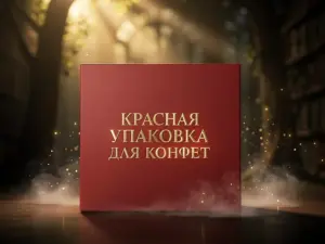 Красная упаковка для конфет в Москве
