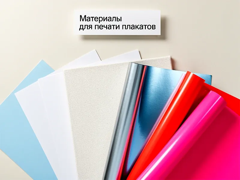 заказать Материалы для печати плакатов