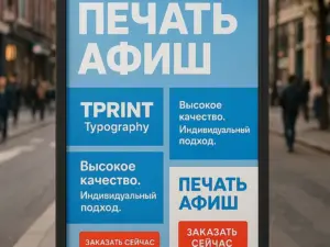 Печать афиш в Москве