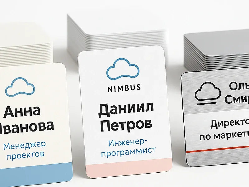 Печать бейджей дешево