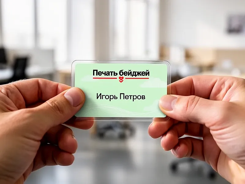 заказать Печать бейджей
