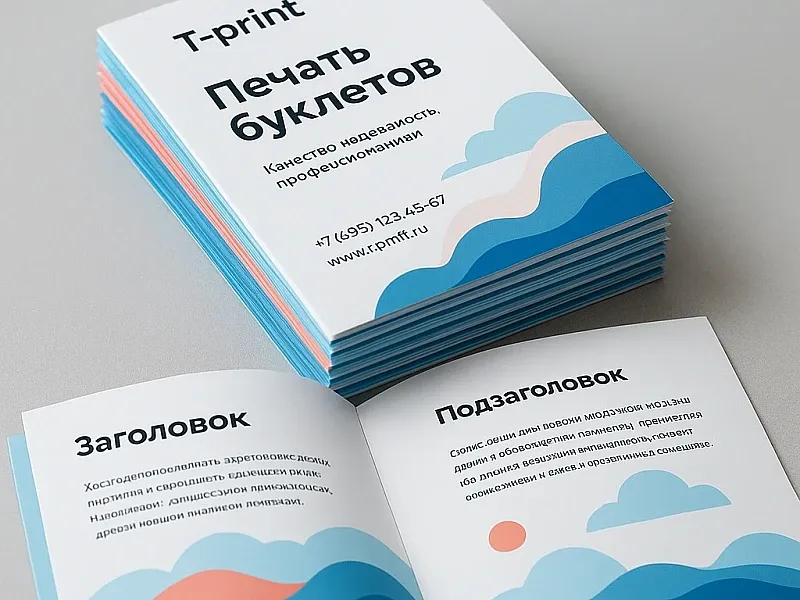 Печать буклетов недорого