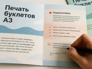 Печать буклетов А3 в Москве