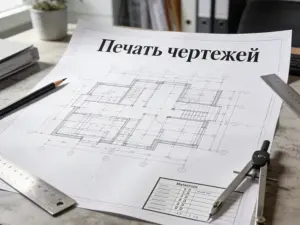 Печать чертежей в Москве