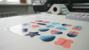 Печать фигурных наклеек в Москве