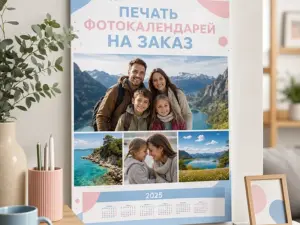 Печать фотокалендарей на заказ в Москве