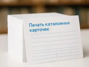 Печать каталожных карточек в Москве