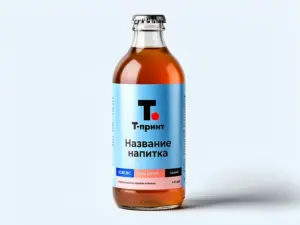 Печать наклеек на бутылку в Москве