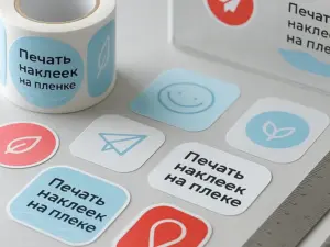 Печать наклеек на пленке в Москве
