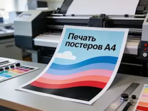 Печать постеров А4 в Москве