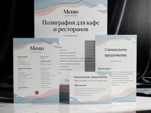 Полиграфия для кафе и ресторанов в Москве