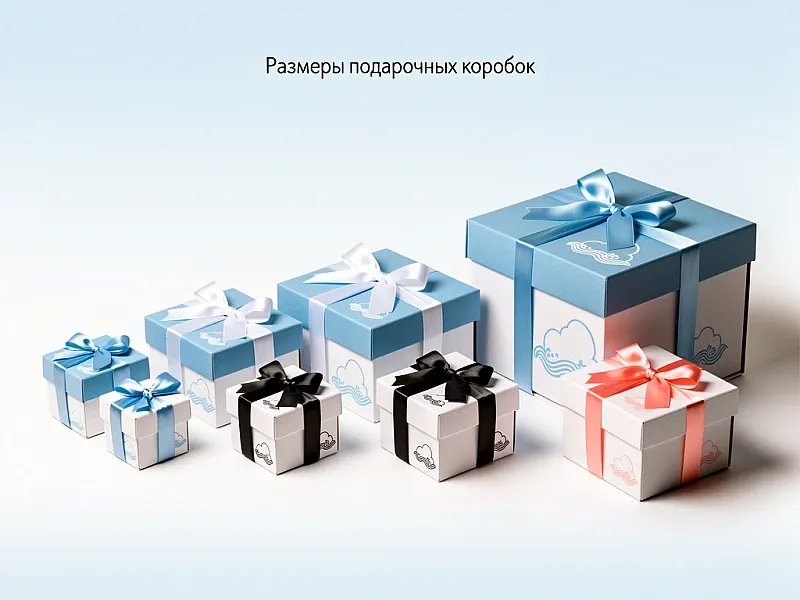 Размеры подарочных коробок недорого
