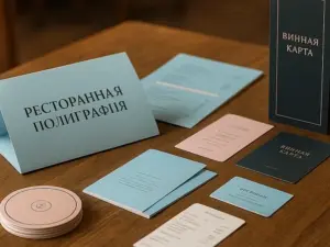 Ресторанная полиграфия в Москве