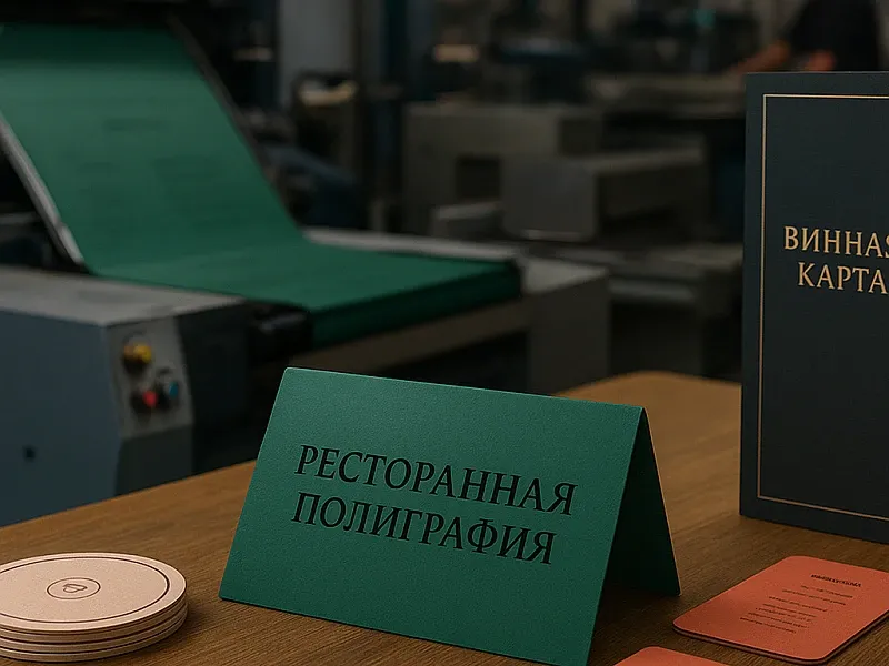 заказать Ресторанная полиграфия