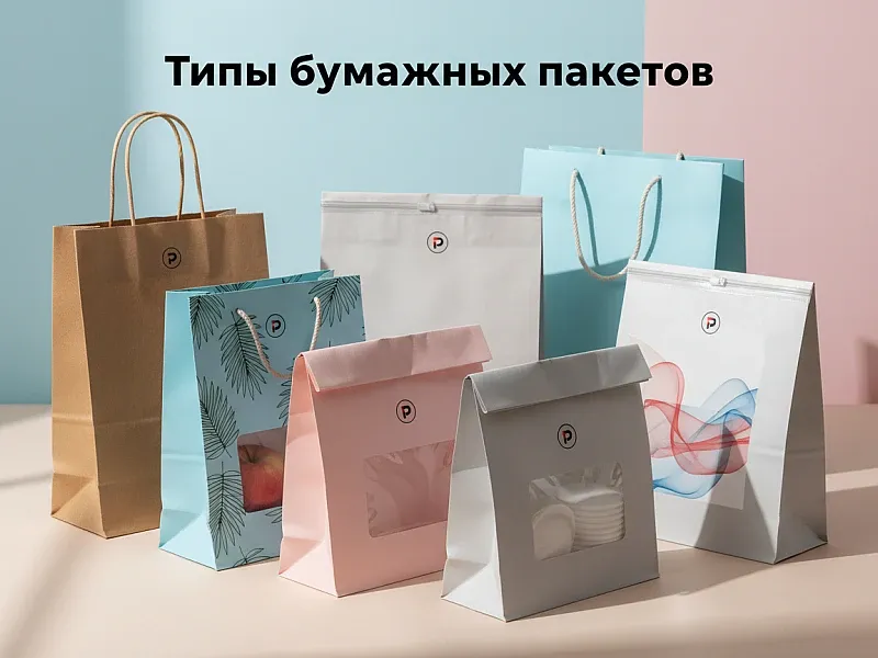 Типы бумажных пакетов на заказ