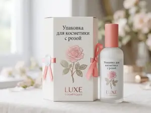 Упаковка для косметики с розой в Москве