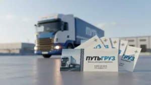 Визитки для грузоперевозок в Москве