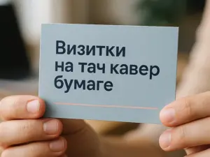 Визитки на тач кавер бумаге в Москве