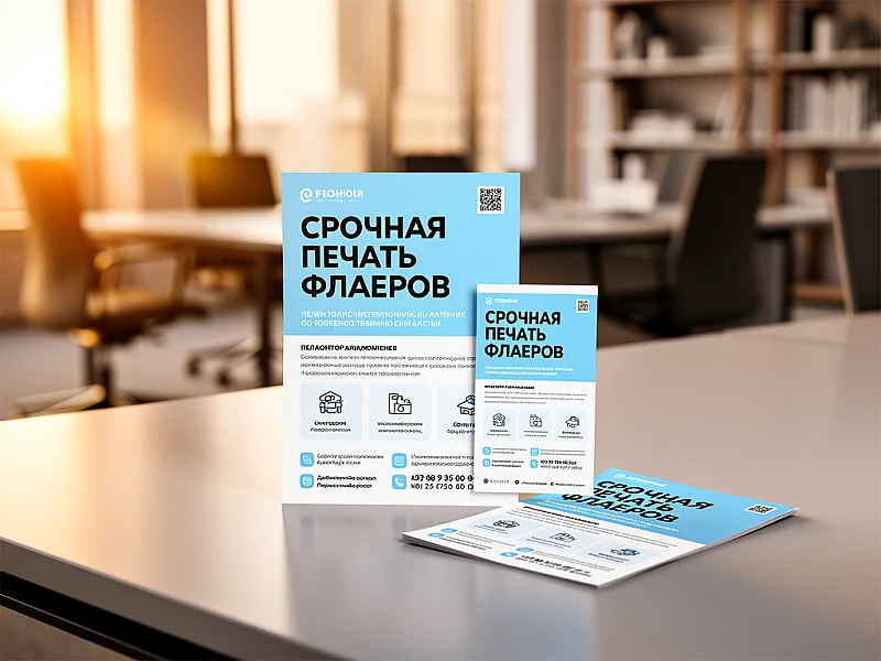 Cрочная печать флаеров недорого