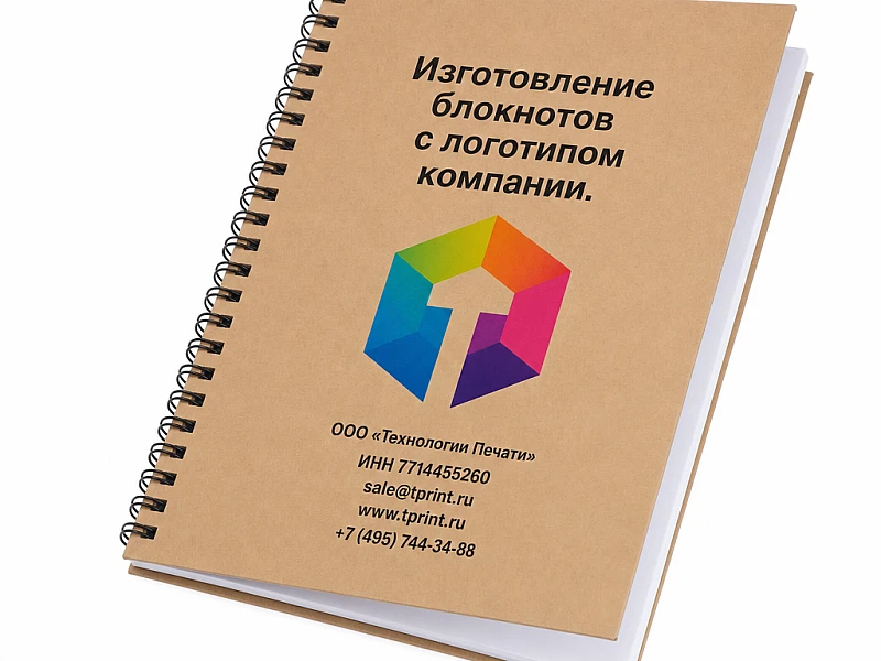 Изготовление блокнотов с логотипом компании недорого